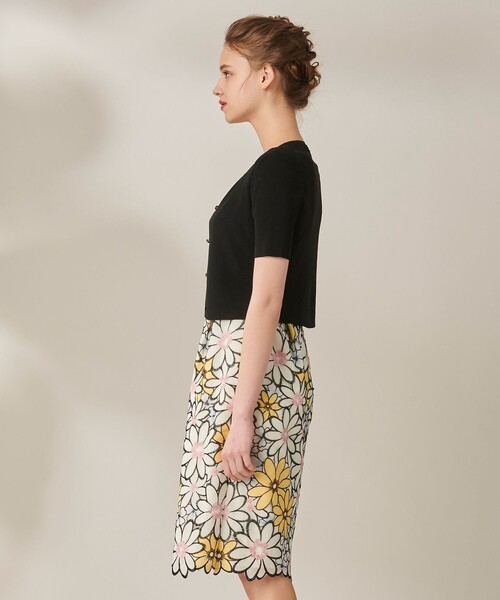 「TOCCA」 半袖ニット MEDIUM ブラック レディース_画像7