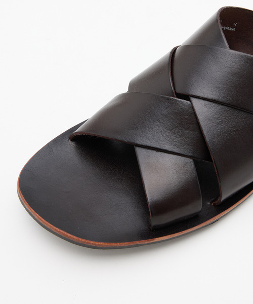 MEN'S MELROSE サンダル 「COBRA69/コブラ69」クロスレザーサンダル