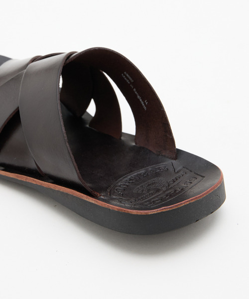 MEN'S MELROSE サンダル 「COBRA69/コブラ69」クロスレザーサンダル