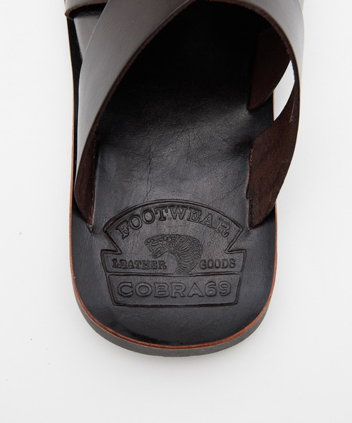 MEN'S MELROSE サンダル 「COBRA69/コブラ69」クロスレザーサンダル