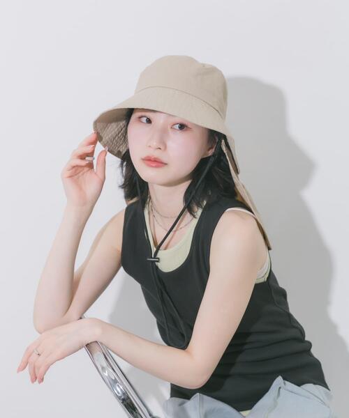 「SMELLY」 ハット - ベージュ レディース_画像3