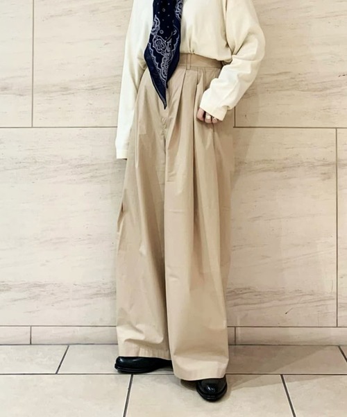 「DANTON」 パンツ 36 グレー レディース_画像3