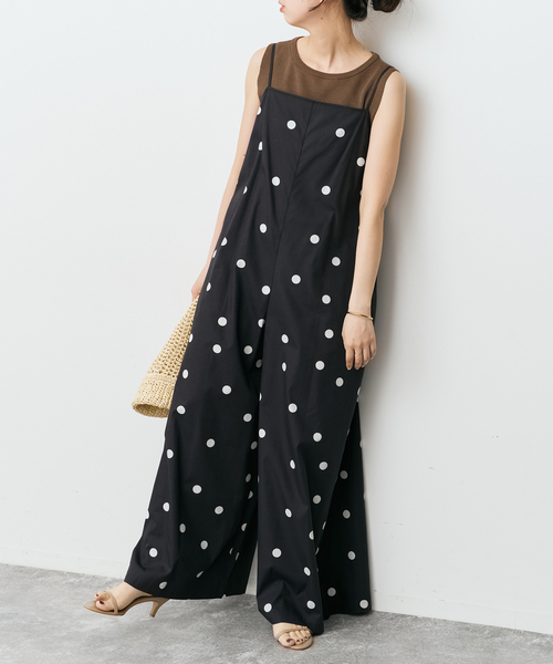 「Spick & Span」 オーバーオール 38 ベージュ レディース_画像4