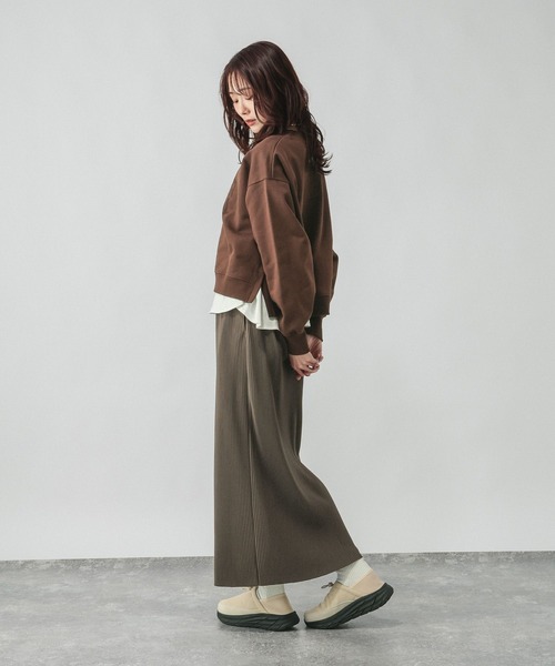 「GLOBAL WORK」 ロングスカート - ブラック レディース_画像9