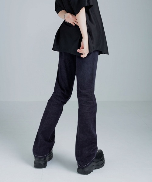ANDWANG Washed flare denim pants デニム　パンツ andwang Washed flare denim pants