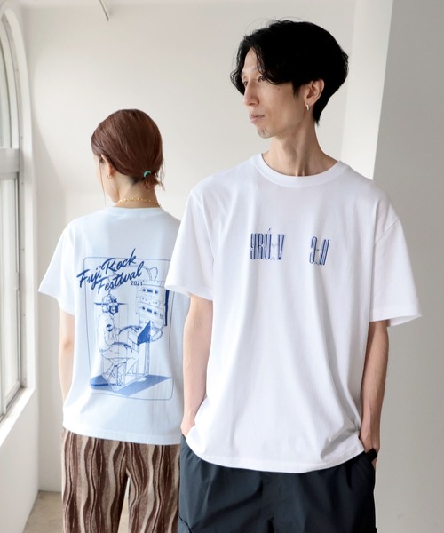 Tシャツ Tシャツ Men Fuji Rock Festival 21 Beams Kosuke Kawamura Machine Work Zozotown Paypayモール店 通販 Paypayモール