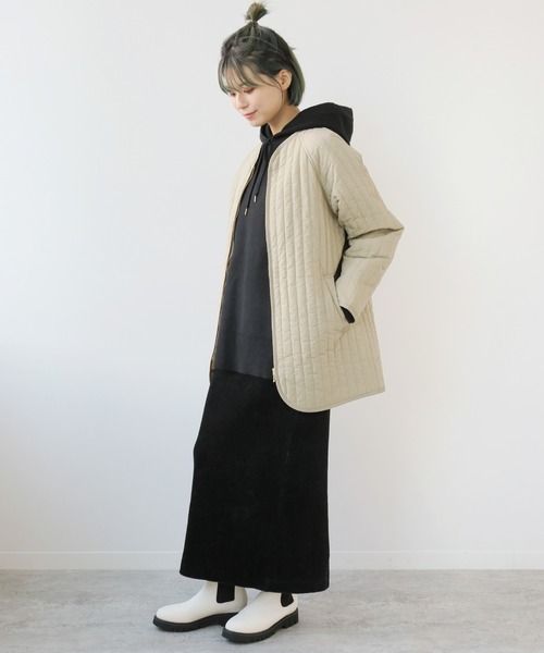 SIMPLICITE ライトコート Simplicite ジャケット ブルゾン 縦キルティングブルゾン