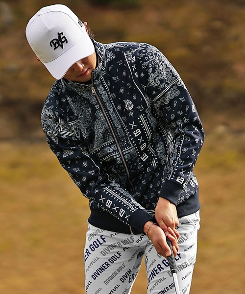 DIVINER GOLF ディバイナー ゴルフ ペイズリー ジャケット XXL DIVINER GOLF ゴルフ 「DIVINER GOLF」オリジナルペイズリー
