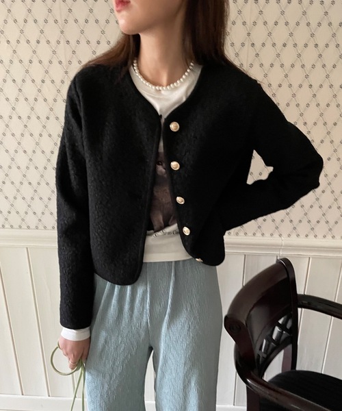 Didot.showroom ジャケット ノーカラージャケット 入園式 卒業式