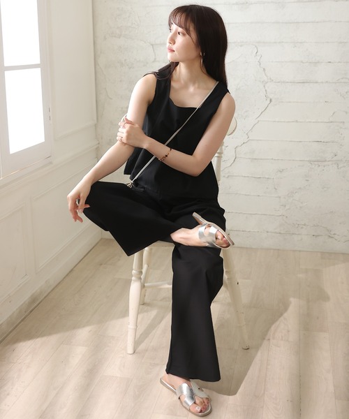 リネンライクレイヤードトップス　セットアップ URBAN RESEARCH ITEMS｜リネンライクセットアップ | Rakuten
