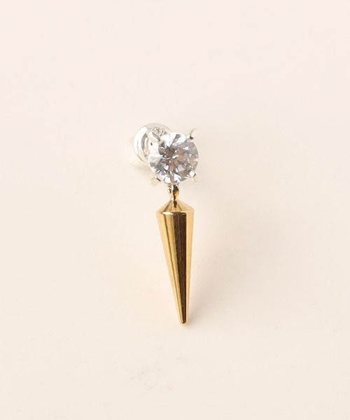 e.m. ピアス 2Psetジルコニアスタッズピアス レディース メンズ