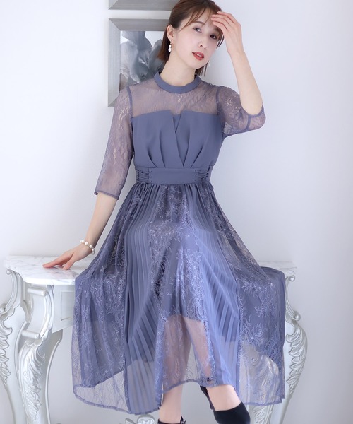 本日限定　美品⭐️PourVous プールヴー パーティドレス シフォン ビスチェ PourVous（プールヴー） ドレス : ZOZOTOWN Yahoo!店 - 通販 - Yahoo
