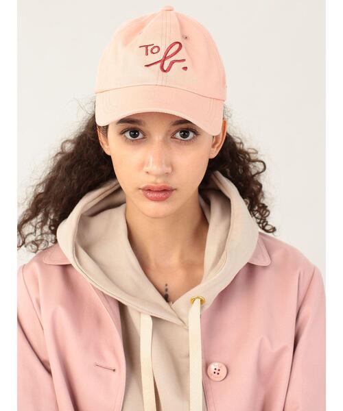 To b. by agnes キャップ 帽子 ロゴキャップ レディース