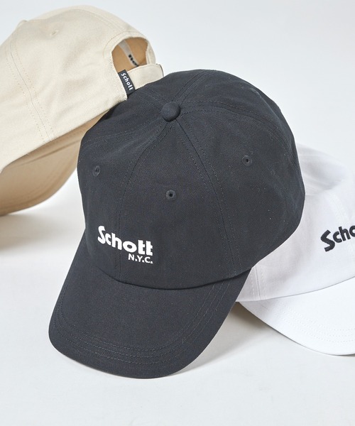 Schott N.Y.C（ショット） キャップ 帽子 「SCHOTT」ロゴツイル
