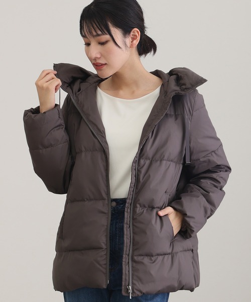 ElegChic ダウンコート ダウンジャケット ポリエステルダウンコート 