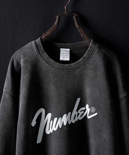 ナンバーナイン パウダーブリーチ クラシックロゴ スウェット　SIZE２ NUMBER (N)INE（ナンバーナイン） トレーナー スウェット POWDER