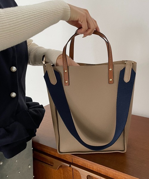 ミリタリーリメイク★★★ AMERICAN VINTAGE肩掛けトート&腰袋付② antic rag トートバッグ 「第2世代」「A4対応」配色ショルダー