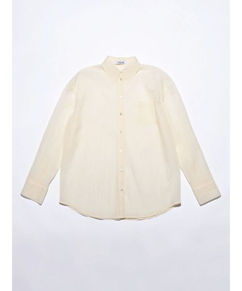 VEQUM ブラウス シャツ 「VEQUM」OVER SHEER SHIRT レディース