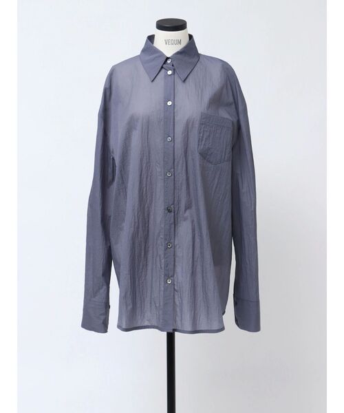 ブラウス シャツ 「VEQUM」SHEER BOXY SHIRT レディース VEQUM】SHEER BOXY SHIRT（シャツ/ブラウス）｜VEQUM（VEQUM）の
