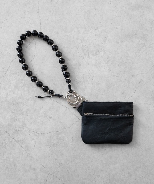 SENTI（センティ） ポーチ Dyneema(R) Leather W ZIP POUCH / 超軽量