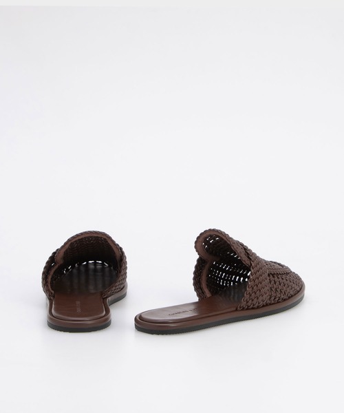 台湾 CHARLES&KEITH Ivette フラットスリッパ Black Ivette Woven Slide Sandals - CHARLES & KEITH KR