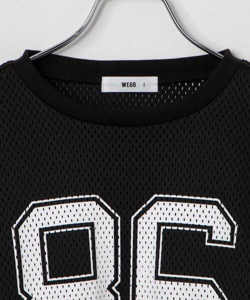 WEGO tシャツ WEGO/メッシュサイドドロストT レディース