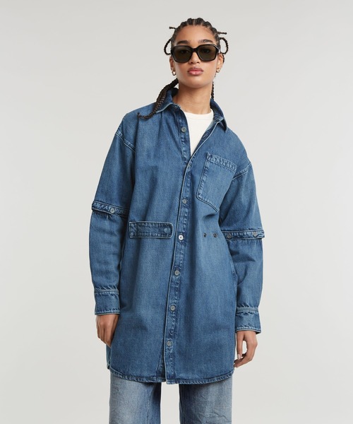 新品タグ付✨ 23区 DENIM デニム シャツ ワンピース ロング 46 新品タグ付✨ 23区 DENIM デニム シャツ ワンピース ロング 46