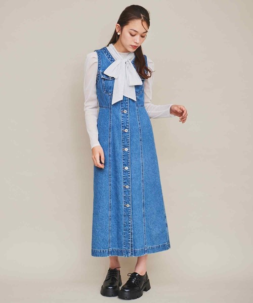 31Sons de mode デニムワンピース 31 Sons de mode ワンピース 2WAY袖デニムワンピース