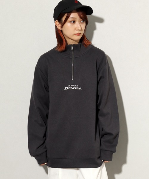 【Dickies】ロゴ ハーフジップ トレーナー ブラック / 送料無料 楽天市場】DICKIES ディッキーズ トレーナー ハーフジップ 裏毛