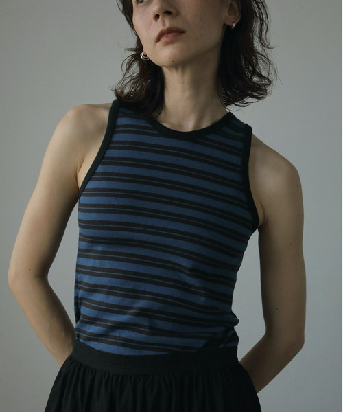 anuke（アンヌーク） タンクトップ ノースリーブ Multi Border Tanktop