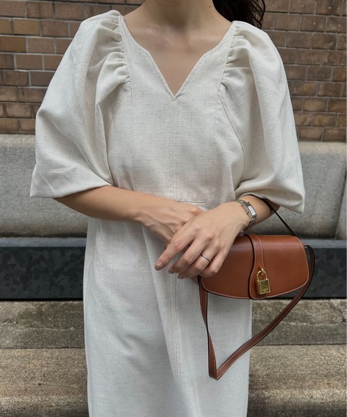 ワンピース volume sleeve pencil ops amiur Amiur ワンピース volume sleeve pencil ops / ボリューム