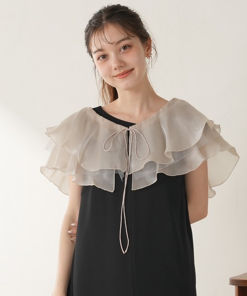 【新品】リリヤーノ　オーガンジーボレロドレス　ワンピース　ドレス　2way 1761-732607_thum.jpg
