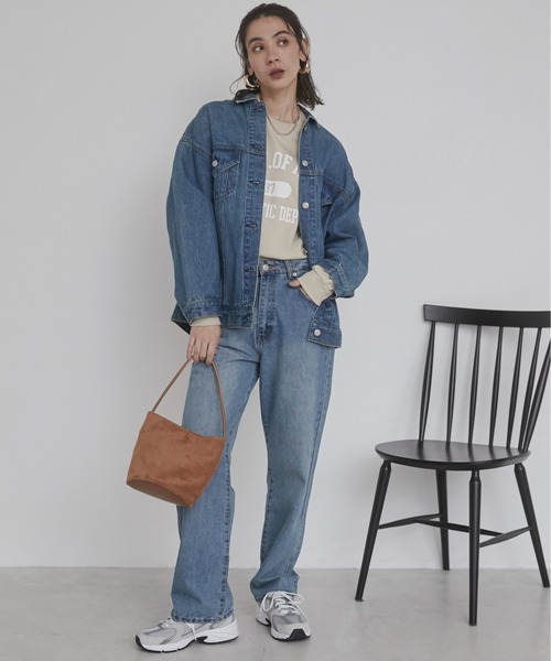 SPORTMAX ANGRI ローライズオーバーサイズ デニム パンツ アングリ] オーバーサイズ デニム パンツ, navy | 