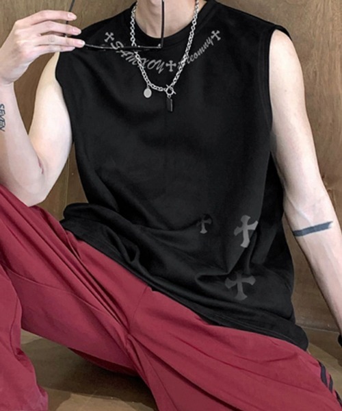 フェイクスエード タンクトップ 袖なし Tシャツ 韓国 3色 hr8963 NOWLE tシャツ 「NOWLE」フェイクスエード ノースリーブ Tシャツ