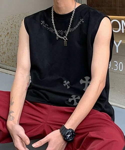 フェイクスエード タンクトップ 袖なし Tシャツ 韓国 3色 hr8963 NOWLE tシャツ 「NOWLE」フェイクスエード ノースリーブ Tシャツ