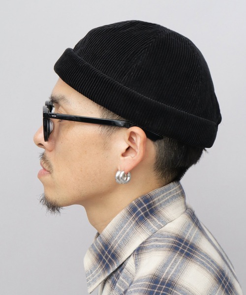 セレブ キャップ 帽子 コーデュロイ ロールキャップ