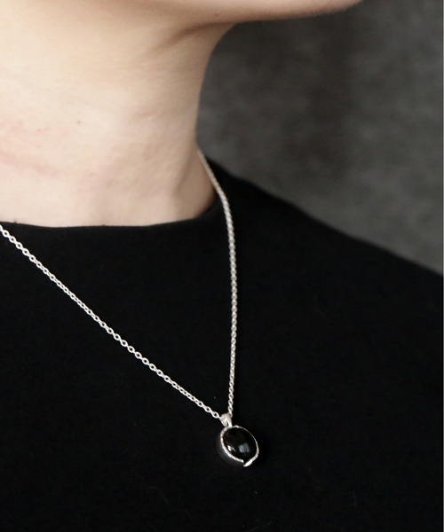 vv ネックレス vv.jewelry /ラウンドオニキスネックレスsilver925