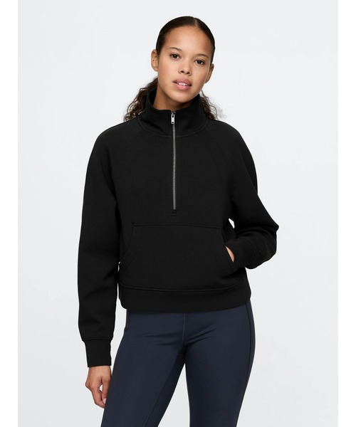 新品✨完売品!GAP定価1.3万 XLハーフジッププルオーバートレーナーギャップ セール】GAPロゴ プルオーバー ハーフジッププルオーバー(ユニ