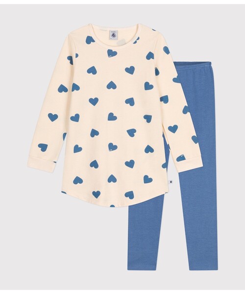 N！プチバトー　チュニック長袖パジャマ　10ans  他1点 長袖チュニックパジャマ｜ベビー服・子供服通販のPETTIT BATEAU