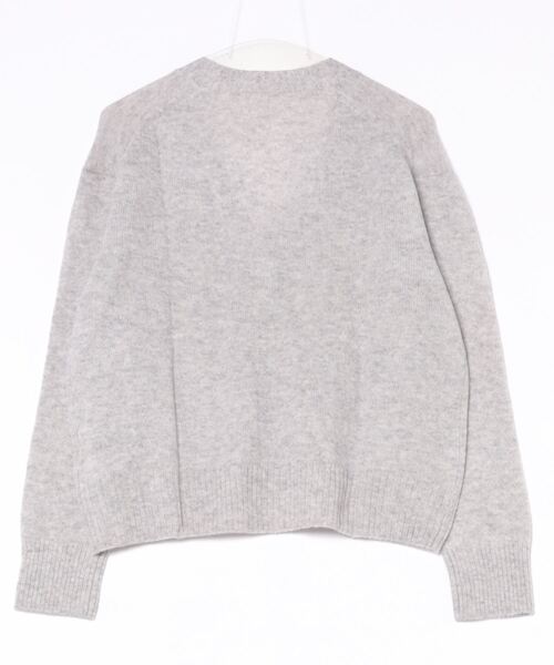 カーディガン カシミヤ100%ふんわりカーディガン 前あき ボタン V