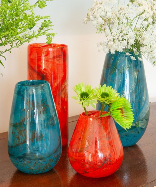 DULTON（ダルトン） 花瓶 GLASS VASE 270 CIELO/マーブル柄 フラワー