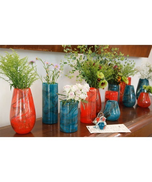 DULTON（ダルトン） 花瓶 GLASS VASE 270 CIELO/マーブル柄 フラワー