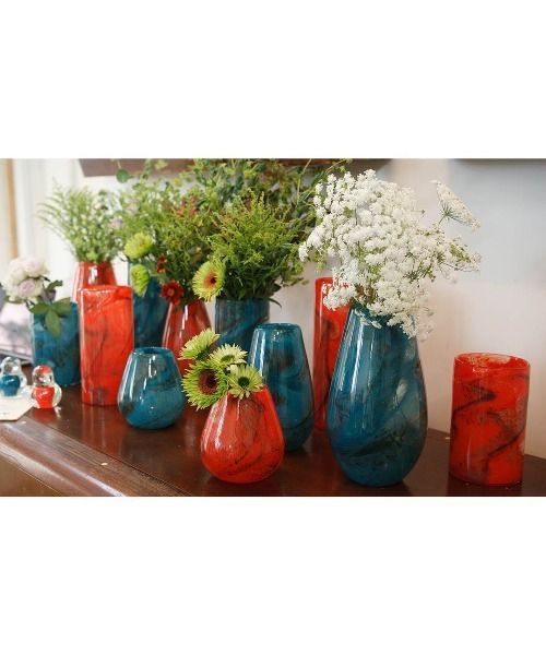 DULTON（ダルトン） 花瓶 GLASS VASE 270 CIELO/マーブル柄 フラワー