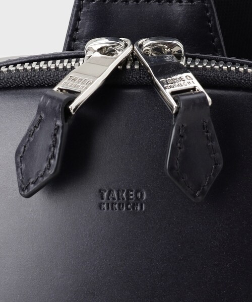 【美品】TAKEO KIKUCHI ワンショルダー バッグ 黒 PVC TAKEO KIKUCHI ショルダーバッグ 「ヘビタンレザー」ワン