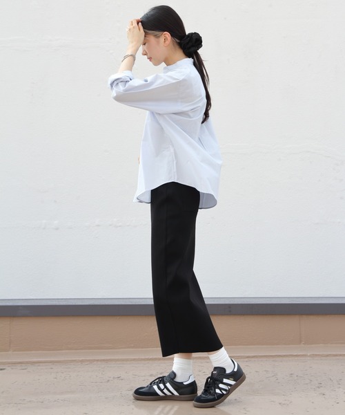 ブラウス シャツ ORCIVAL/オーシバル　バンドカラーシャツ　BAND COLLAR SHIRT　OR-B0273 TYG レディース SALE！30%OFF】ORCIVAL オーシバル バンドカラーシャツ BAND