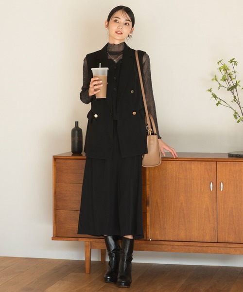 CELINE ダブルブレストトレンチコート とスカートのセット CELINE ダブルブレストトレンチコート とスカートのセット