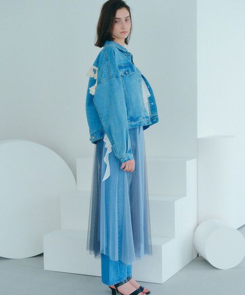 Editt by YECCA VECCA コインフリンジ デニムジャケット Editt by YECCA VECCA（エディットバイイェッカヴェッカ）の