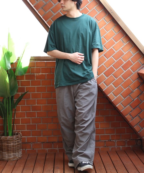 8 ワイドパンツ カーゴパンツ ナイロンワッシャー 裏メッシュ