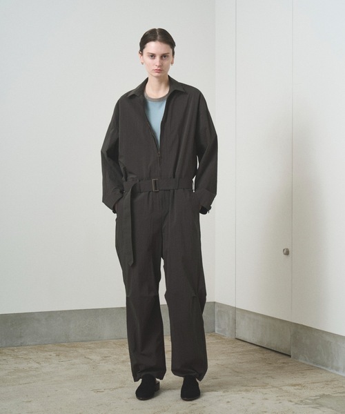 TROVE 2022SS / JUMP SUIT ジャンプスーツ TROVE / WOOL LINEN JUMP SUIT / ECRU - TROVE SHOP OFFICIAL SITE