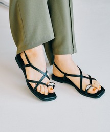 サンダル メタルトングフラットサンダル　327880 レディース｜ZOZOTOWN Yahoo!店